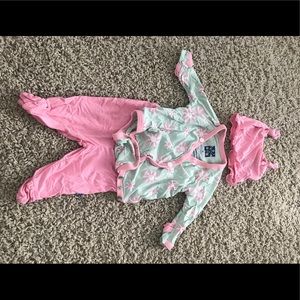 Kickee Pants sleep set with hat
